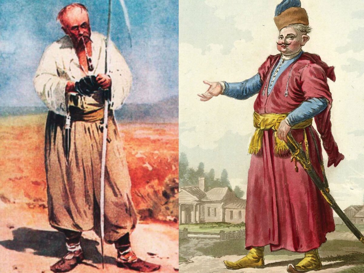 Ukrainian peasant and Polish landlord.