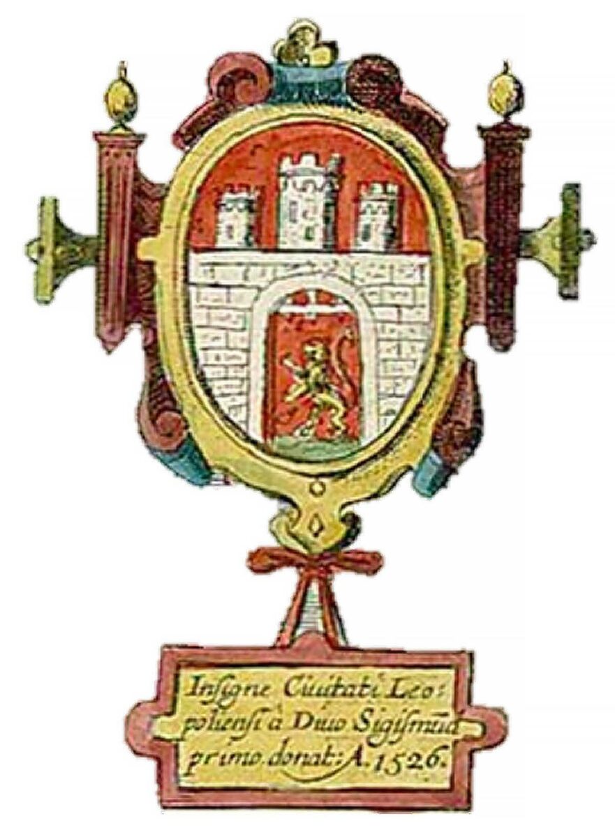 Coat of arms of Lviv, 17th century.