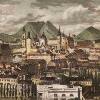 City view of Lemberg/Lviv, ca. 1840, then a center of the Ukrainian national awakening. Rendering by Schmidt, S.C., according to a drawing by Teofil Czyszkowski.