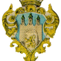 Historical coat of arms used during Lviv's Austrian period (1789–1918).