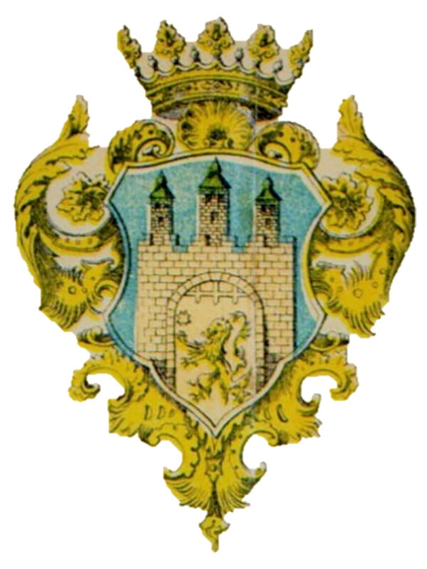 Historical coat of arms used during Lviv's Austrian period (1789–1918).