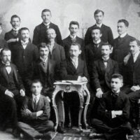 Staff of the printing shop of the Ruthenian Club in Chernivtsi.
