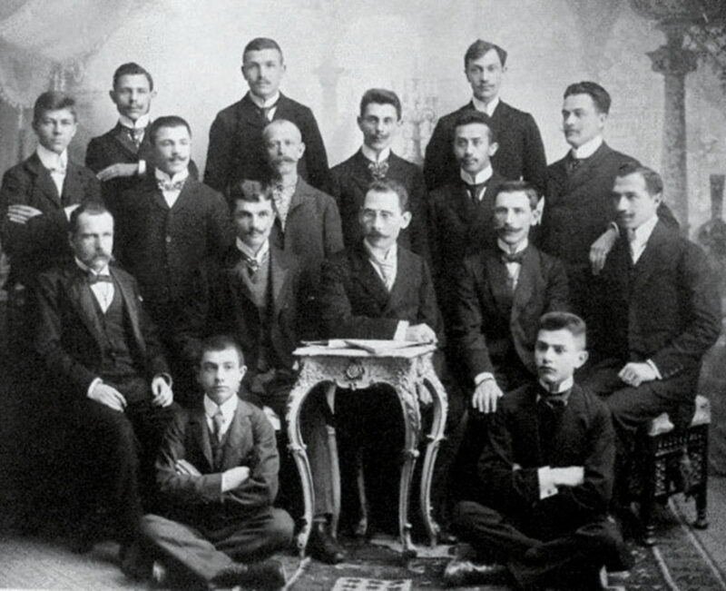 Колектив друкарні «Руської бесіди» в Чернівцях