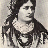 Natalia Kobrynska (1851–1920), writer and pioneer of the Ukrainian women's movement in Galicia. Together with Olena Pchilka, Kobrynska edited and published the first Ukrainian feminist almanac.
