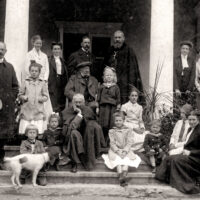 Metropolitan Andrei Sheptytsky and relatives at the family estate in Prylbychi, Galicia, 1911. (Szeptycki Family Archive, Warsaw).