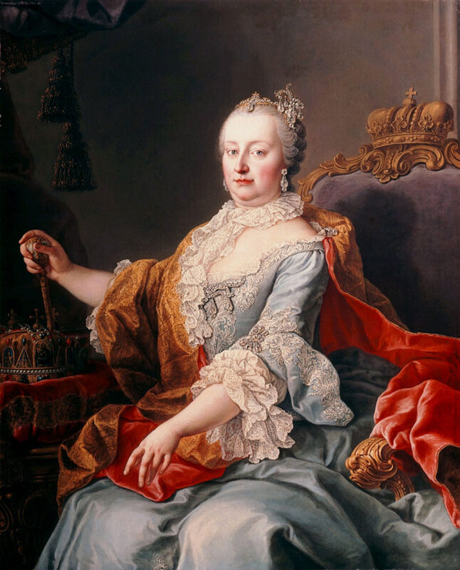 Empress Maria Theresa (r. 1740–1765, co-ruler with her son Joseph II until 1780) held strongly antisemitic views.