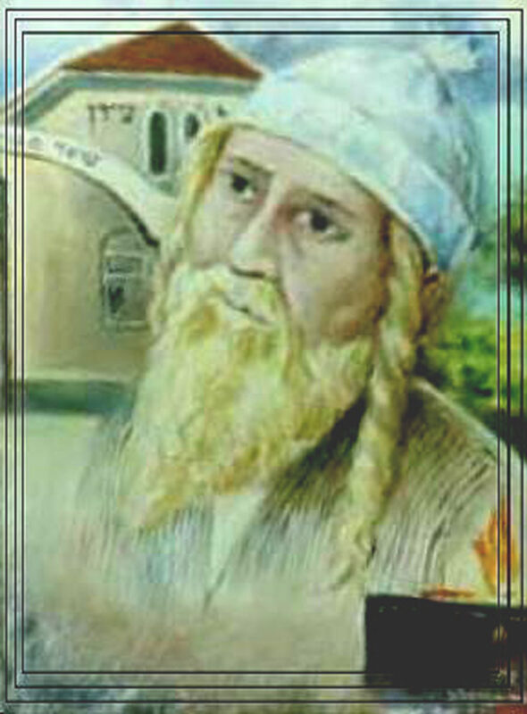 Rabbi Nachman of Bratslav, as portrayed by Avraham Chaim Biton following a dream he had of Rabbi Nachman (2009).