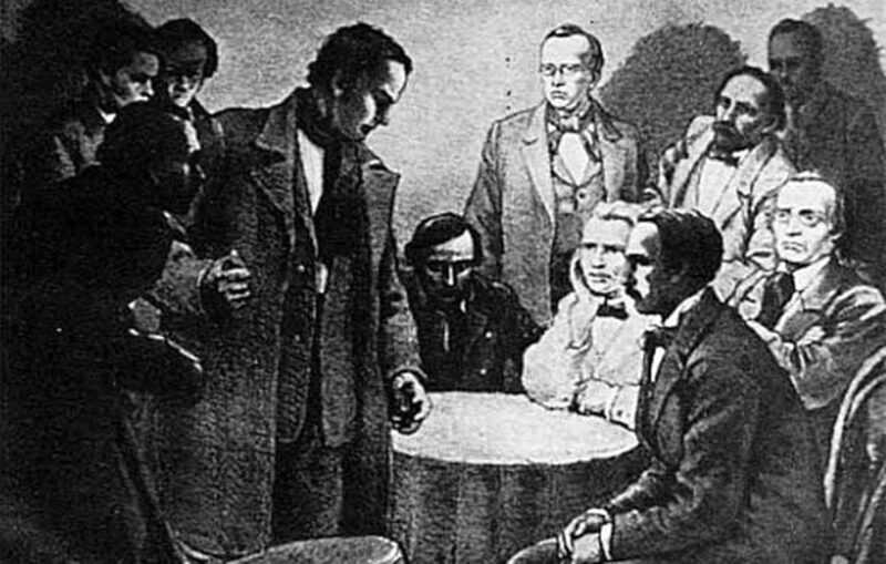 Члени Кирило-Мефодіївського братства (офорт І. Філонова, 1963)