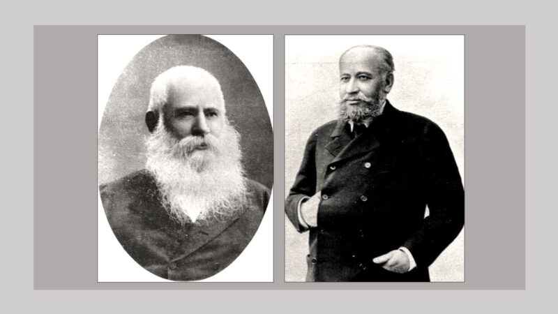 (Left) Israel Brodsky, founder of the Brodsky dynasty (1880). (Right) Lazar Brodsky (ca. 1904).