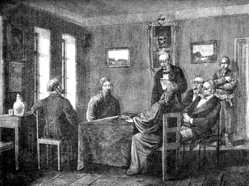 Зображення засідання місцевої земської управи